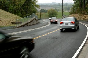 The stretch of Commissioners Road known as Snake Hill. (File photo)