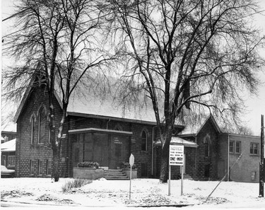 B'Nai Israel congregation plans new synagogue at Huron-Adelaide, 1958. (London Free Press files)