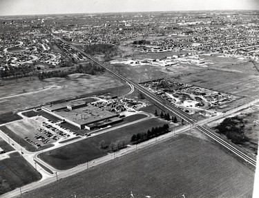 Firestone Steel left, off Clarke Road, looking west, 1970. (London Free Press files)