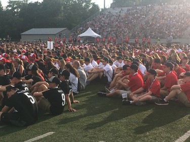 Ontario Summer Games opening ceremonies. SHANNON COULTER, The London Free Press