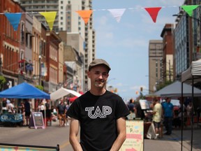 Chris White from Tap Centre for Creativity thinks street festivals like the one held Saturday will give Londoners a chance to learn about and interact with local businesses. SHALU MEHTA/THE LONDON FREE PRESS