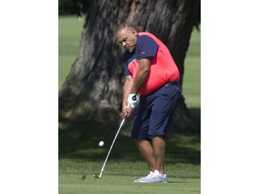 Sam Kadri participates in the Nazem Kadri Charity Golf Classic at Sunningdale Golf and Country Club in London on Thursday. Sam is the father Toronto Maple Leafs forward Nazem Kadri. This year's tournament raised money for the Canadian Mental Health Association. 
(Derek Ruttan/The London Free Press)