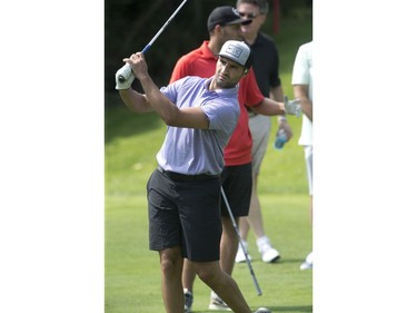 Toronto Maple Leafs forward Nazem Kadri hosted the Nazem Kadri Charity Golf Classic  at Sunningdale Golf and Country Club in London on Thursday.  This year's tournament raised money for the Canadian Mental Health Association. 
(Derek Ruttan/The London Free Press)