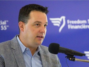 Scott Pritchard, the vice-president of the McKenzie Tou, talks during a news conference at the Highland Golf and Country Club  announcing the tournament championship in London Sept. 13-16. Mike Hensen/The London Free Press