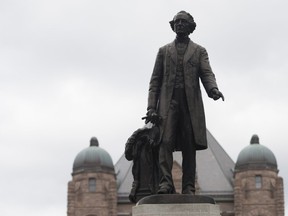 The Sir John A. Macdonald statue. (File photo)