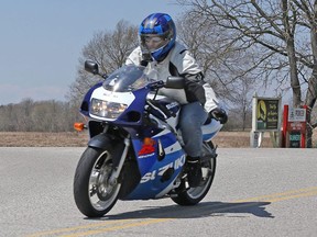 Phil Howard, 38, of London died of his injuries after his motorcycle left the road in Norfolk County Saturday.