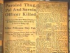 A 1936 newspaper clipping on the shooting death of a Sarnia police officer, John (Jack) Lewis.