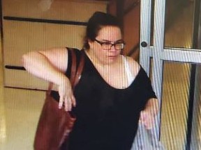 London police are searching for a woman after four thefts from the same east-end store since last August.