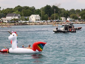 Thousands of Canadians and U.S. citizens took part in the annual St. Clair River float down on Sunday.