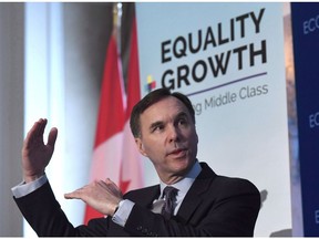 Minister of Finance Bill Morneau participates in a post-budget discussion at the Economic Club of Canada in Ottawa in February.