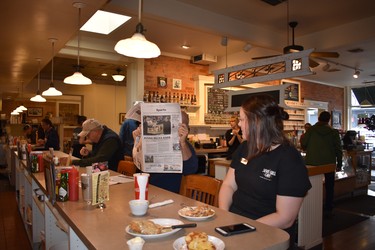Silver Grill Cafe in downtown Fort Collins is a popular spot where you can purchase a mug with your name on it to be used each time you stop in for coffee.

BARBARA TAYLOR/THE LONDON FREE PRESS