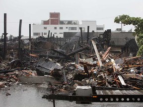 The aftermath of the fire at 1370 Argyle Rd. Windsor firefighters declared the blaze extinguished as of 7:30 p.m. Sept. 20, 2018 — almost 20 hours since the fire started.