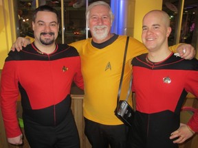 Star Trek's optimism draws fans like Sean, left, Murray and Kevin Mikulak of Calgary. (Postmedia file photo)