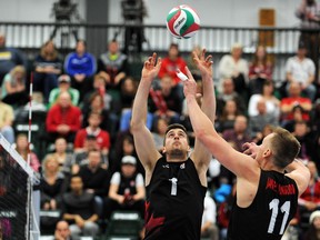Setter TJ Sanders of London has helped Canada to a perfect start through two matches at the world men’s championship.