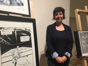 Veteran graphic novelist Diana Tamblyn talks about an upcoming exhibition that she has guest-curated at Museum London. Words and Pictures: Cartoonists of Southwestern Ontario features 12 artists from the region who are acknowledged as the top in the world. The exhibit runs from Sept. 15 to Jan. 13. (Jennifer Bieman/The London Free Press)