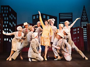 Jayme Armstrong and ensemble in Thoroughly Modern Millie that was  produced at St. Jacob's Country Playhouse in 2017 is being revived for Huron Country Playhouse next season. (Photo credit: Hilary Gauld Camilleri)