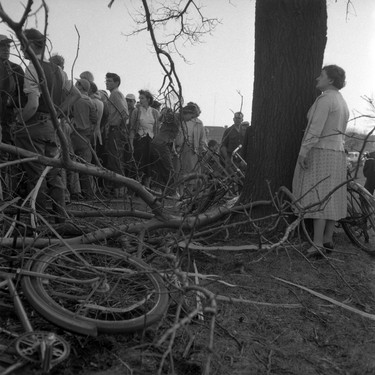 LFP April 2, 1955 Jet plane crash on old Fairmont golf course Say