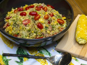 Corn tomato quinoa salad is gluten free. 
Mike Hensen/The London Free Press