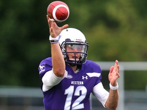 Western University quarterback Chris Merchant