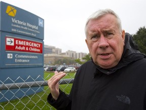 Michael Hurley, president of the Ontario coalition of hospital unions, says what the government of Ontario Premier Doug Ford plans in regards to hospital funding will result in the closing of more than 100 beds at Victoria Hospital, which already is over capacity. Mike Hensen/The London Free Press