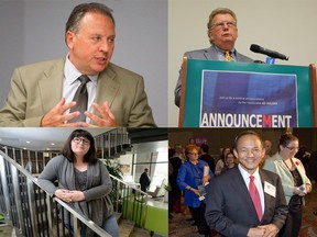 Clockwise from top left: Paul Paolatto; Ed Holder; Paul Cheng; Tanya Park