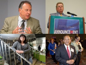 Clockwise from top left: Paul Paolatto; Ed Holder; Paul Cheng; Tanya Park