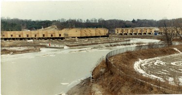 Condos being built at the Port Stanley Marina, 1989. (London Free Press files)