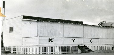 The Clubhouse of the Kanagio Yacht Club, 1954.  (London Free Press files)