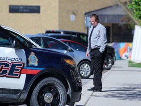 John Paul Stone is pictured outside a Stratford courtroom during his sentencing hearing in late May.