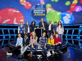 A new CBC TV show, Canada's Smartest Person Junior, includes Sarnia's Liam Henderson, 10, in the cast of 12 kids, aged 9 to 12, competing for the title. The show premiers Nov. 14. (Handout)