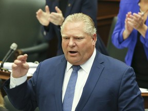 Premier Doug Ford during question period Veronica Henri/Toronto Sun/Postmedia Network