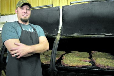 Arnis Robbins, who, with his wife Mallory, owns and operates Evie Mae's Pit Barbeque (named after their daughter) advises they "put their hearts" into the Wolfforth business with meat cooked in a smoker for 24 hours.  On a busy day some 1,000 pounds of brisket is devoured. And those waiting in line are rewarded for their patience with a free beer.

BARBARA TAYLOR/THE LONDON FREE PRESS
Lubbock, Texas