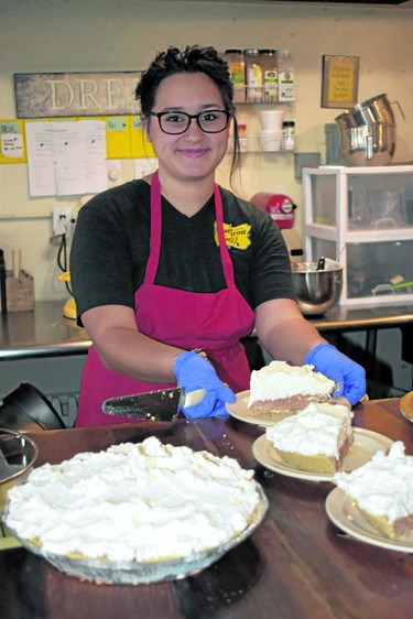 Tori prepares servings of Cast Iron Grill's famous eat-in or take out pies. The popular Lubbock eatery is open for breakfast and lunch. 

BARBARA TAYLOR/THE LONDON FREE PRESS
Lubbock, Texas