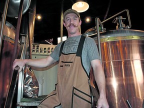 Head brewer Justin Zimmerman of Triple J Chophouse and Brew Co. boasts 16 beer styles including the best-selling Whynot Wheat with a low-hop bitterness and fruity taste.  (BARBARA TAYLOR/THE LONDON FREE PRESS)
