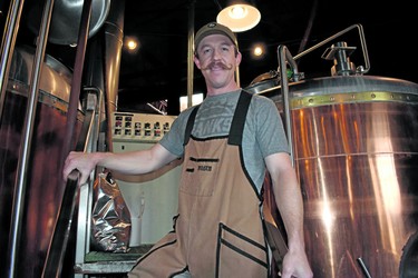 Head brewer Justin Zimmerman of Triple J Chophouse and Brew Co. boasts 16 beer styles including the best-selling Whynot Wheat with a low-hop bitterness and fruity taste.  (BARBARA TAYLOR/THE LONDON FREE PRESS)