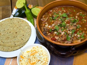 Posole is a Mexican stew. (Mike Hensen/The London Free Press)