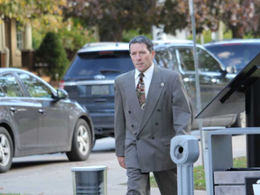 Paul Meunier heads into the Elgin County Courthouse Thursday after a break in proceedings of the Michael Wilkins’s manslaughter trial. Meunier testified Wilkins confessed to killed Danny Digiandomenico on Dec. 24, 2014. Wilkins had pleaded not guilty. (Laura Broadley/Times-Journal)