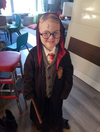 Harry Potter (aka Keenan) is working some magic with this costume.