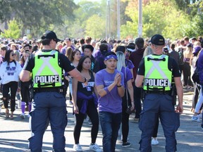 Western’s Homecoming should be about renewing and making connections, as this group is doing in 2012, and not about unruly street parties that take the focus off the weekend’s magic. (File photo)