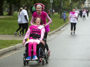 Almost 2,000 people took part in the a 5K run and 1k walk during the Canadian Cancer Society CIBC Run for the Cure in London, Ont. on Sunday September 30, 2018. The London event took place at Victoria Park. It raised more than $300,000 for breast cancer research. Since its inception in 1992 the national event has raised more than $430M county wide. It is the largest, single-day, volunteer-led event dedicated to raising funds for breast cancer research, support programs, health education and advocacy initiatives. (Derek Ruttan/The London Free Press)