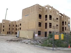 Based on their own difficulty finding an apartment that fits their budget, some readers are questioning a Free Press story published May 28 that said apartment rents are a relative bargain in London. An affordable housing apartment building under construction at 770 Whetter Ave. is shown in this file photo.