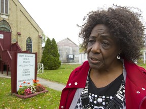 Beth Emmanuel Church on Grey Street in London has changed its locks and Rev. Delta McNeish, its longtime pastor, does not have the new keys. (Mike Hensen/The London Free Press)