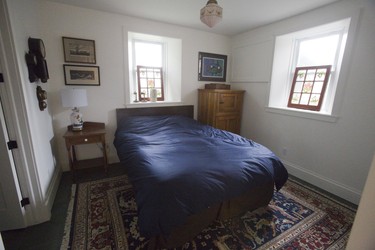Windows in the guest bedroom make the space bright and airy. (Derek Ruttan/The London Free Press)