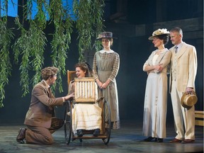 From left, Alex Furber, Georgina Beaty, Katherine Gauthier, Jan Alexandra Smith and Kevin Bundy star in Timothy Findley's The Wars at The Grand. (DEREK RUTTAN, The London Free Press)