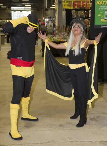 Paul Brisely and Relita Laureate were spotted dressed as Cyclops and Storm from the Uncanny X-Men comic book at London Comic Con. Derek Ruttan/The London Free Press/Postmedia Network