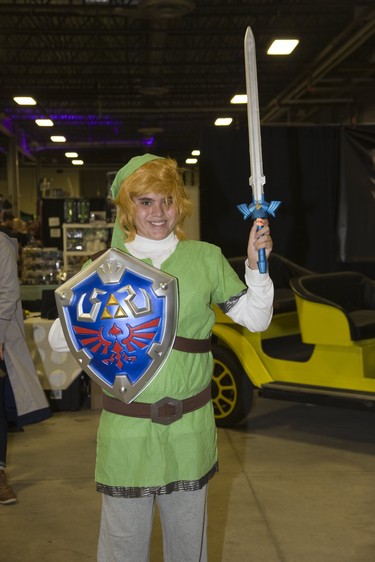 Nathaniel Denis (10) was spotted dressed as Link from The Legend of Zelda video game at London Comic Con. Derek Ruttan/The London Free Press/Postmedia Network
