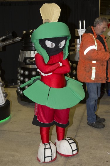 Marty Armstrong was spotted dressed as Marvin The Martian from the Looney Tunes cartoon  at London Comic Con. Derek Ruttan/The London Free Press/Postmedia Network