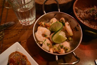 As good as it looks. Shrimp and lime tapas from Lubbock's La Diosa Cellars.

BARBARA TAYLOR/THE LONDON FREE PRESS
Lubbock, Texas