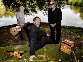 Three founding members and principal writers for the acclaimed British folk/rock band, Oysterband, will perform at Aeolian Hall Thursday as Oysters 3.
