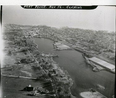 Port Dover aerial, 1961. (London Free Press files)